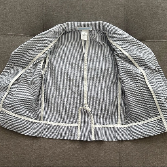 Janie and Jack Stripe Seersucker Suit Blazer - Picture 4 of 5